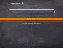 Tablet Screenshot of hoppmann-sax.de